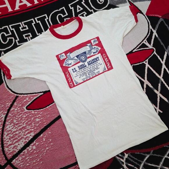 80's U.S. Naval Academy Budweiser Imitation Ringer - Picture 2 of 6